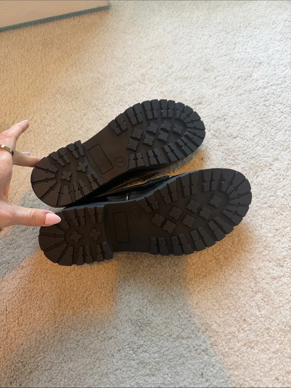 Old Navy Black Patent Penny Loafers
